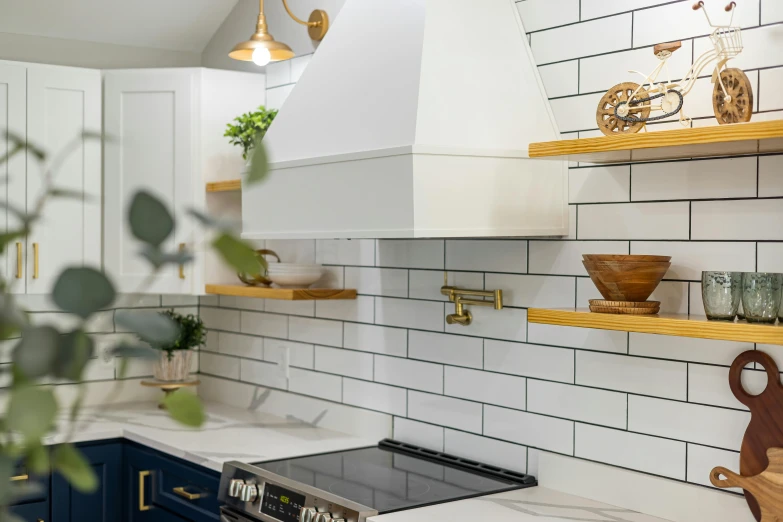 several wooden bowls and vases are on shelves on the wall