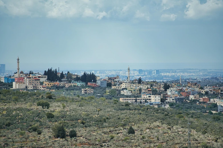 the city is situated on the hillside and overlooking the valley