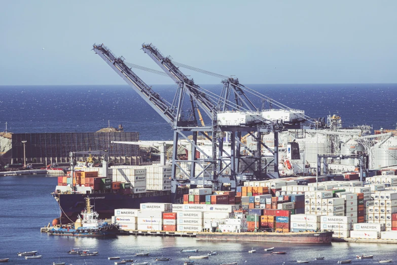 an image of a large crane floating in the ocean