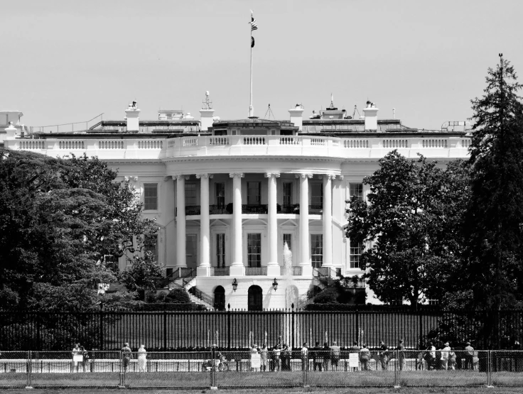 an old pograph of the white house