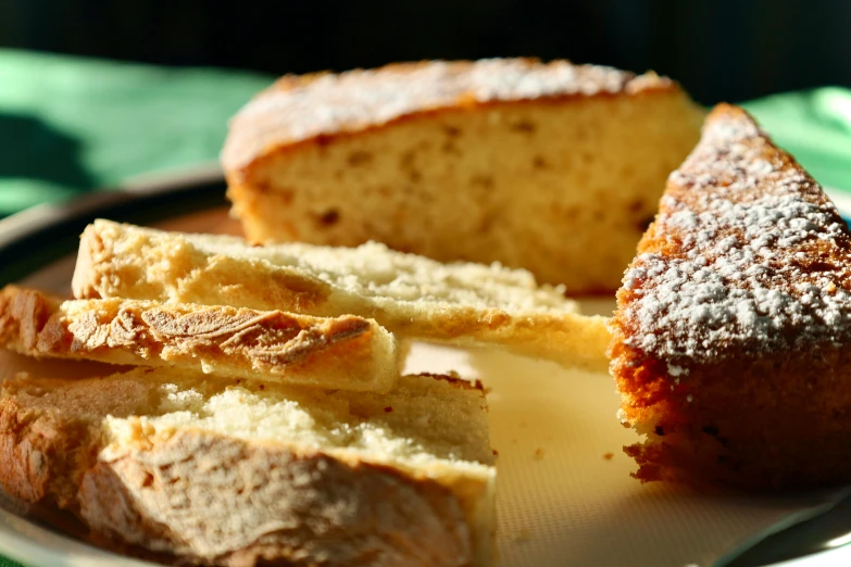 baked food sitting on a white plate