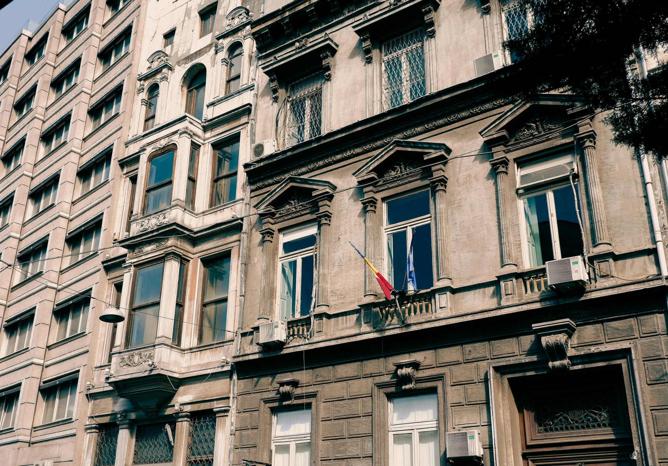 a large old building with many windows