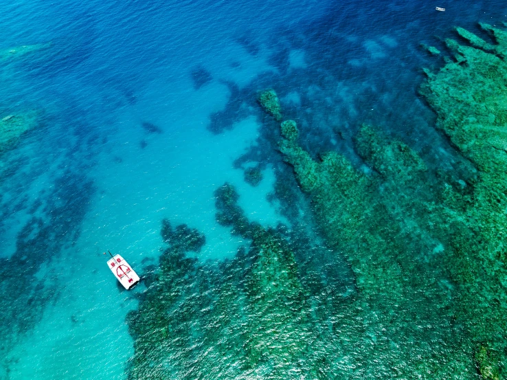 aerial s of small boats at waters edge