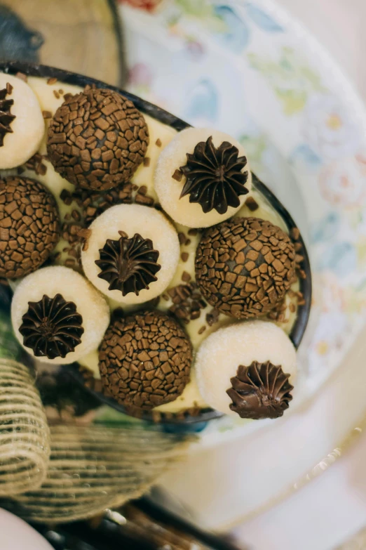 a close - up of some fruit is sitting on a table