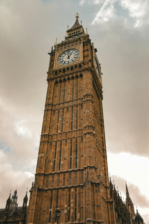 the big ben clock tower towering over the city of london