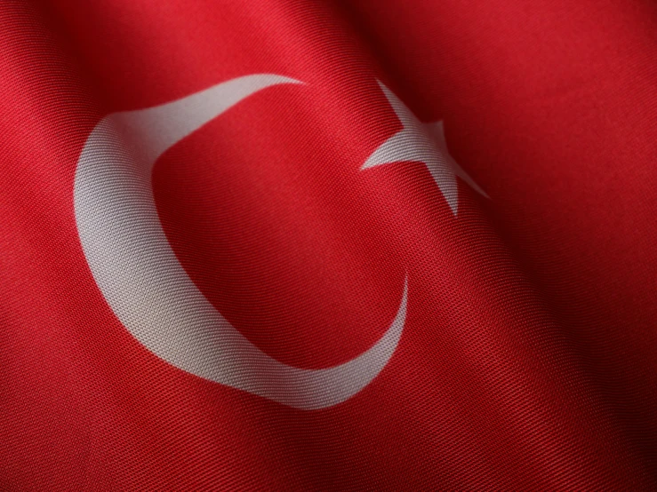 a turkey flag with an arrow