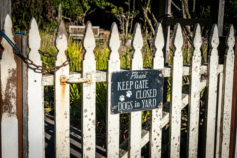 a white fence that has been converted into a garden