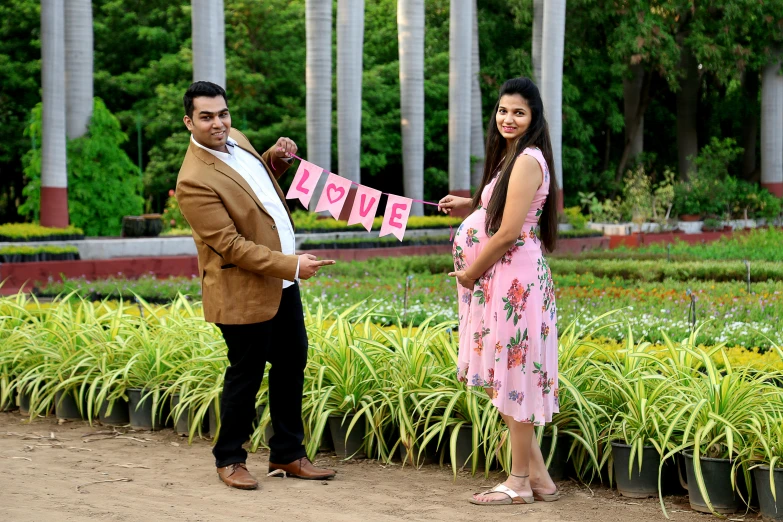 the bride and groom are standing next to each other