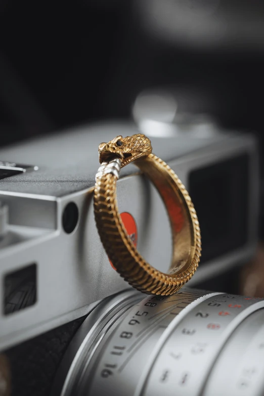 an image of a camera and some jewelry on the table