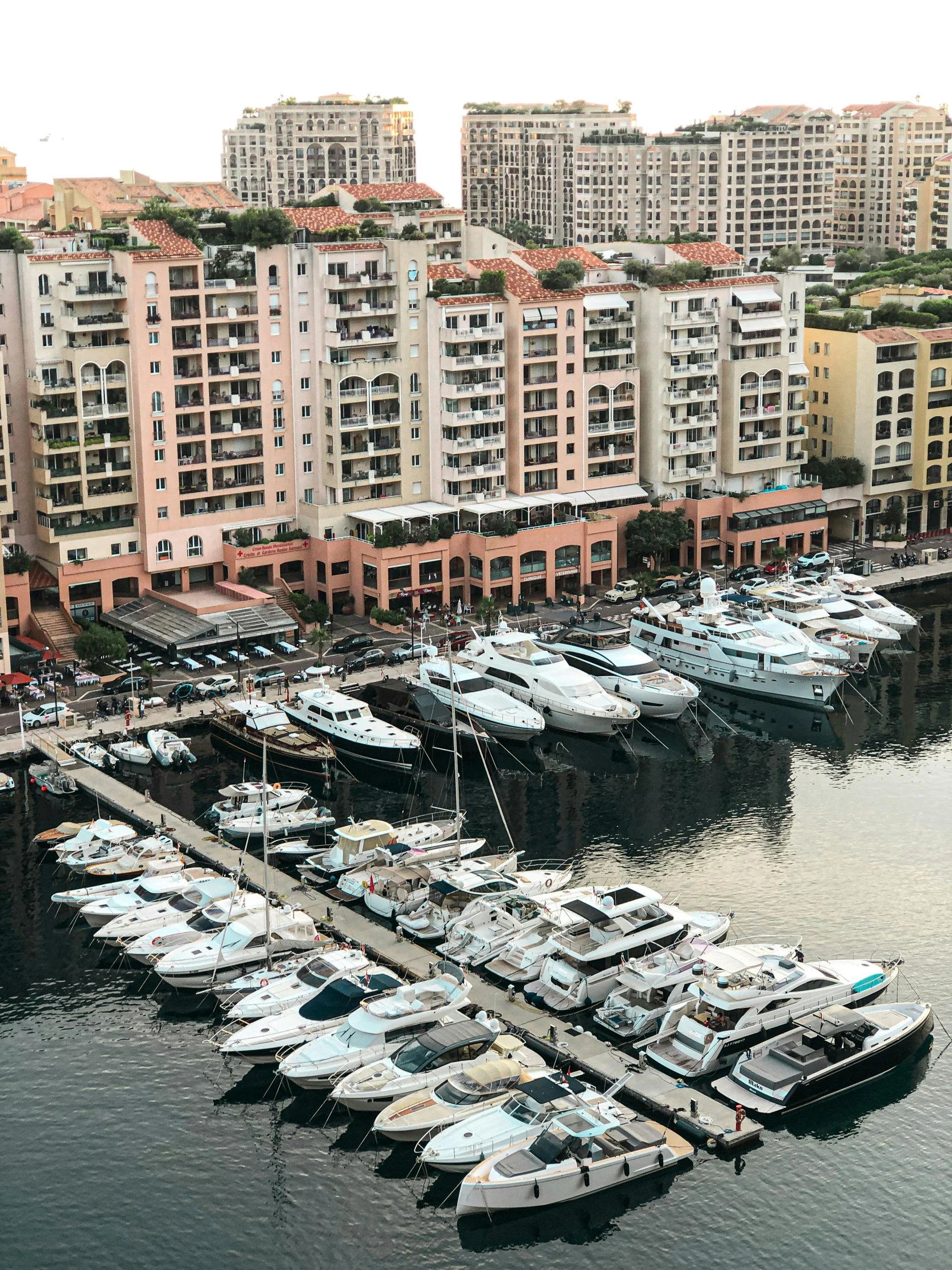 a large marina with lots of boats in it