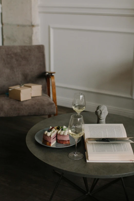 small food and drink served on the table