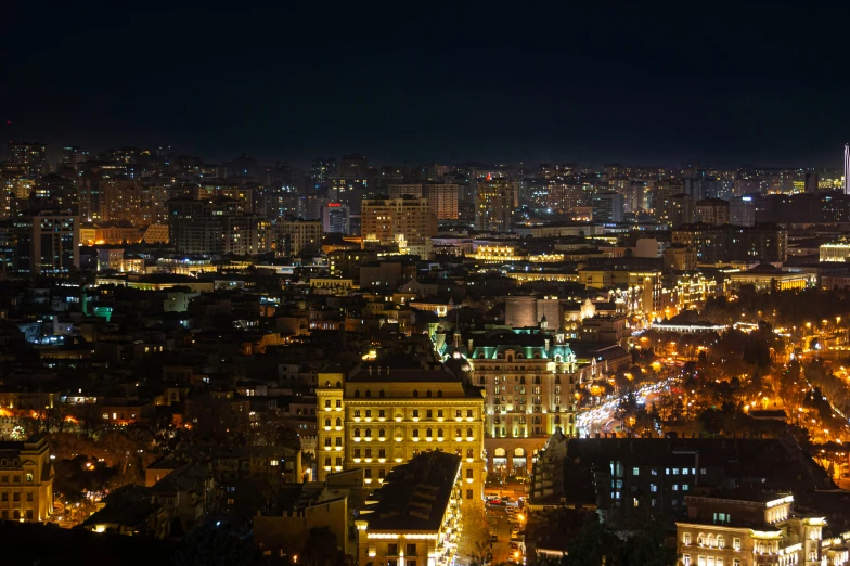 a po taken from an elevated position looking at a city