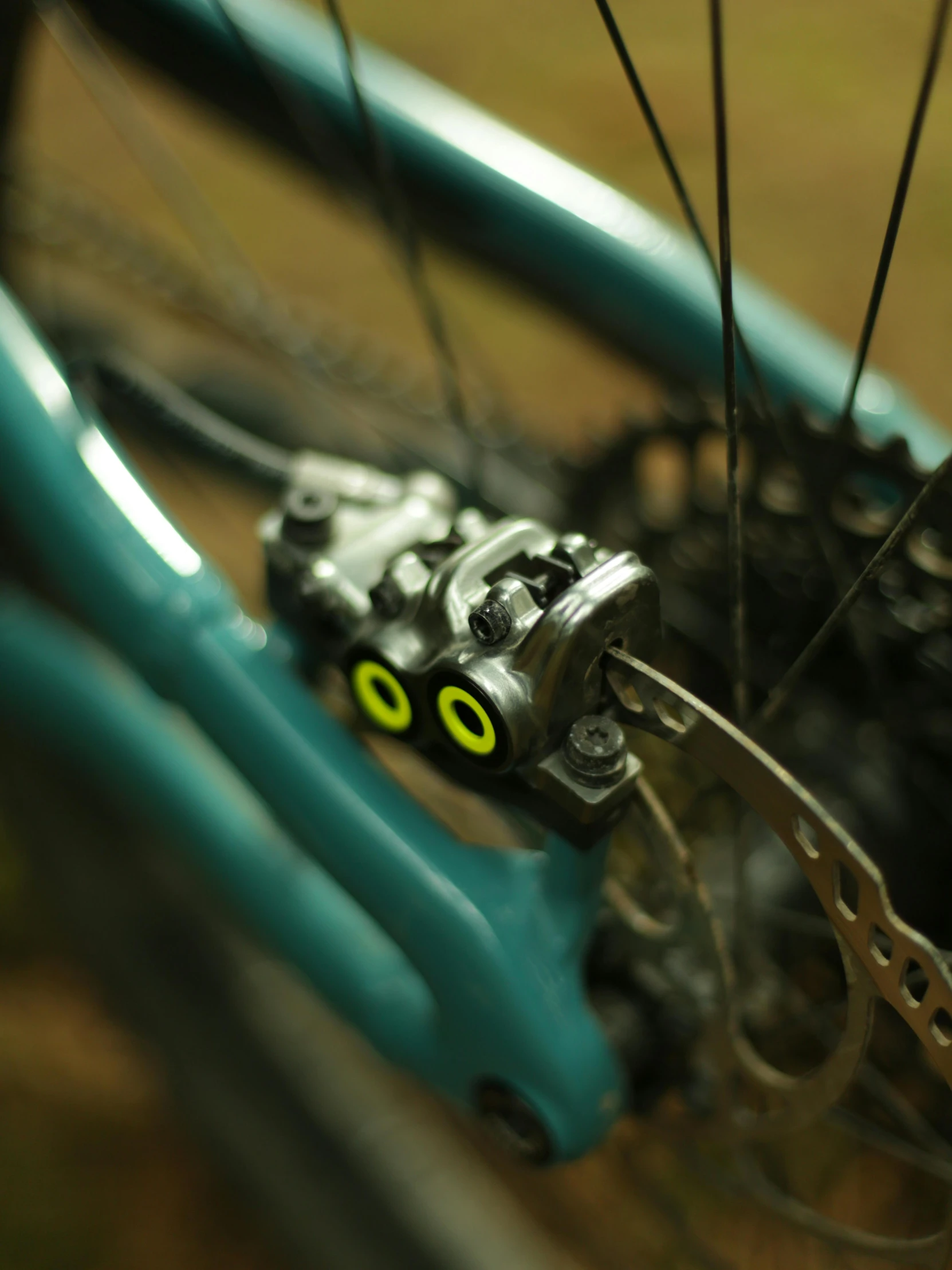 the front ke and stem of a bike