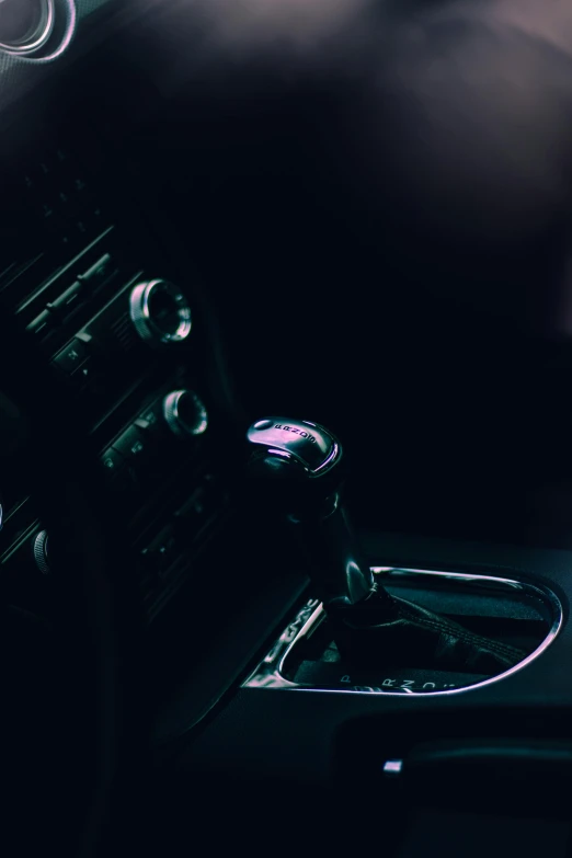 interior view of car with modern electronic console