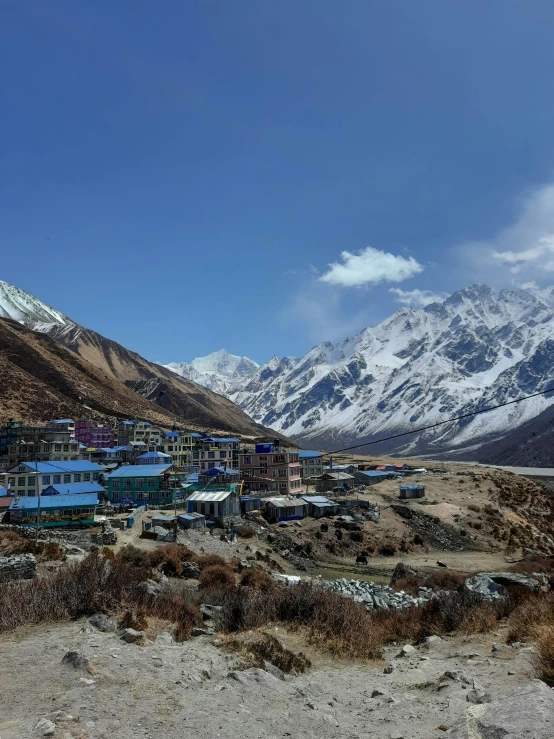 mountains that look like they are covered in snow