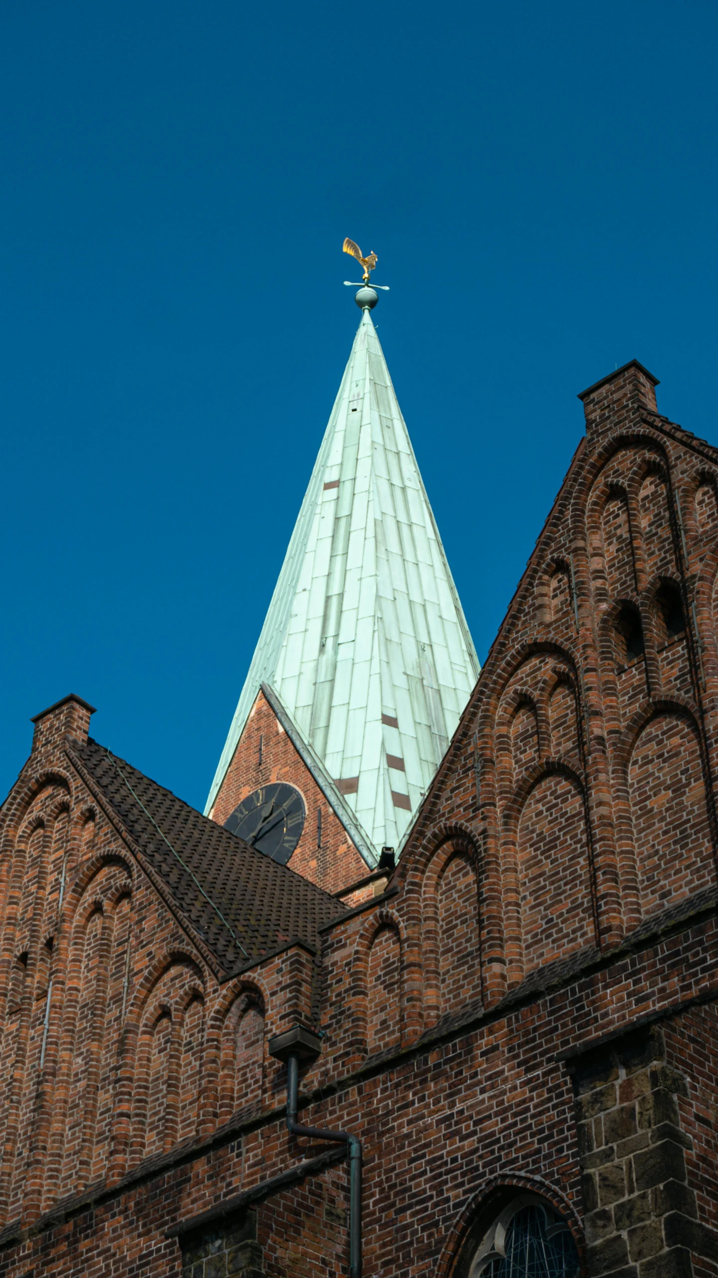 a very large building with a pointed roof