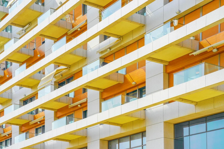 a building with lots of windows and balconies