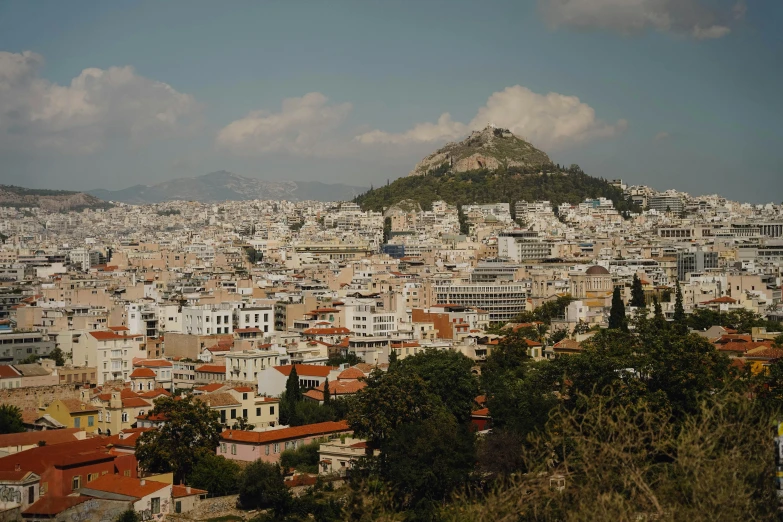 an aerial view of a very large city