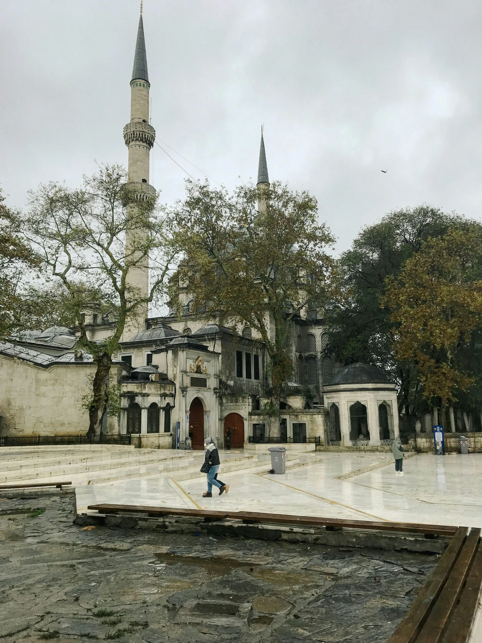 a large old building with a big tower