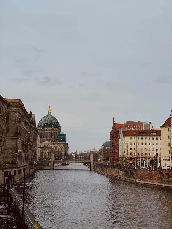 an old bridge in a large european city