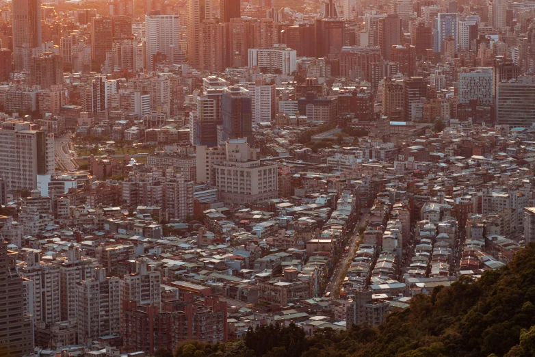 an aerial view of large, city like area in asia