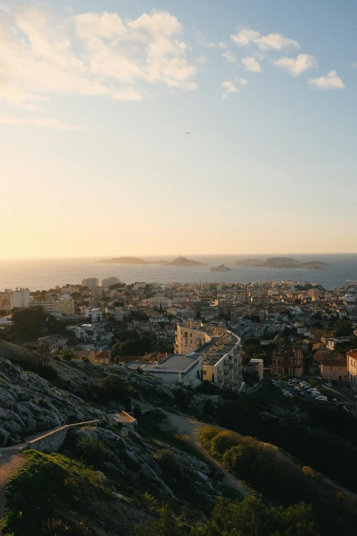 a view of a city from an overlook