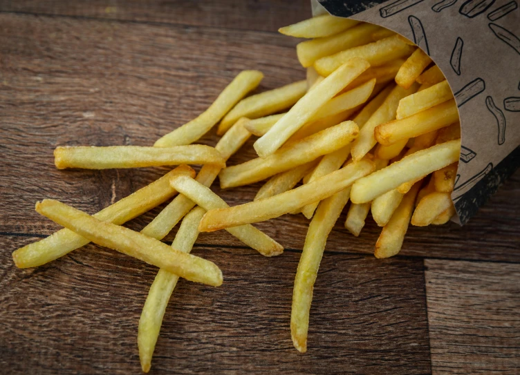 the fries are still in the paper bag