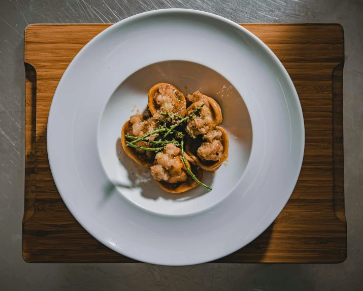 a plate of food on top of a table