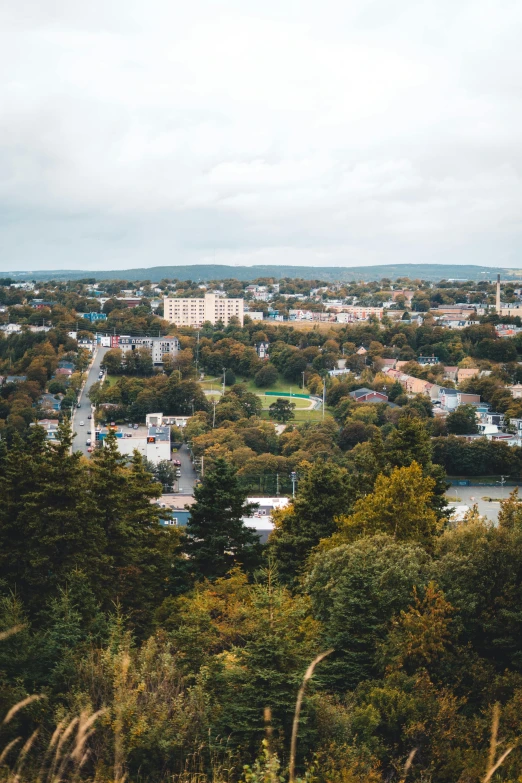 a po taken from the top of a hill looking over a large city