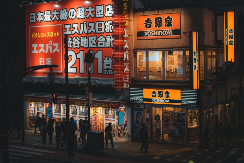 people walking near shops at night in china