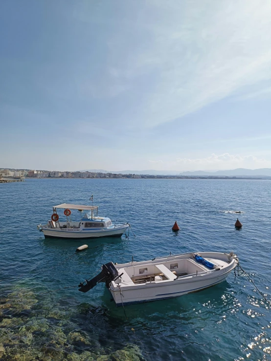 a couple of boats that are in the water