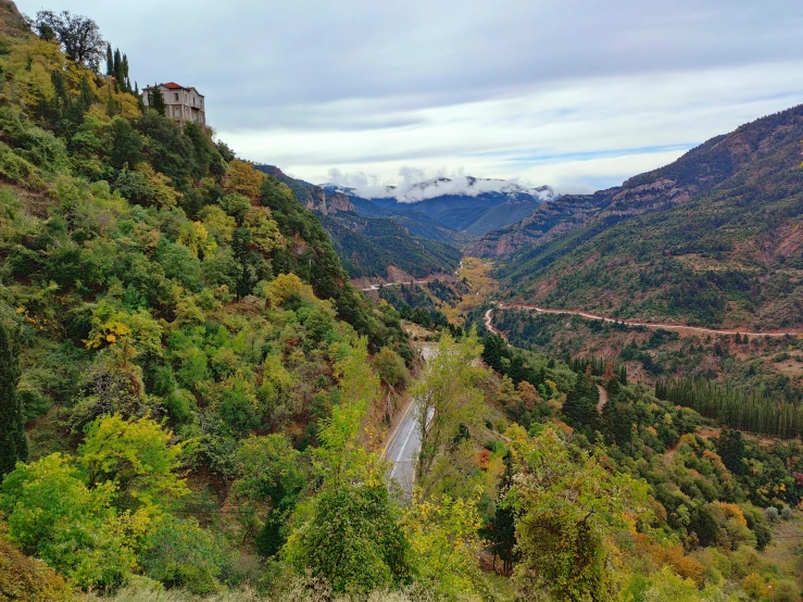 there is a small path up the hill that goes through the valley