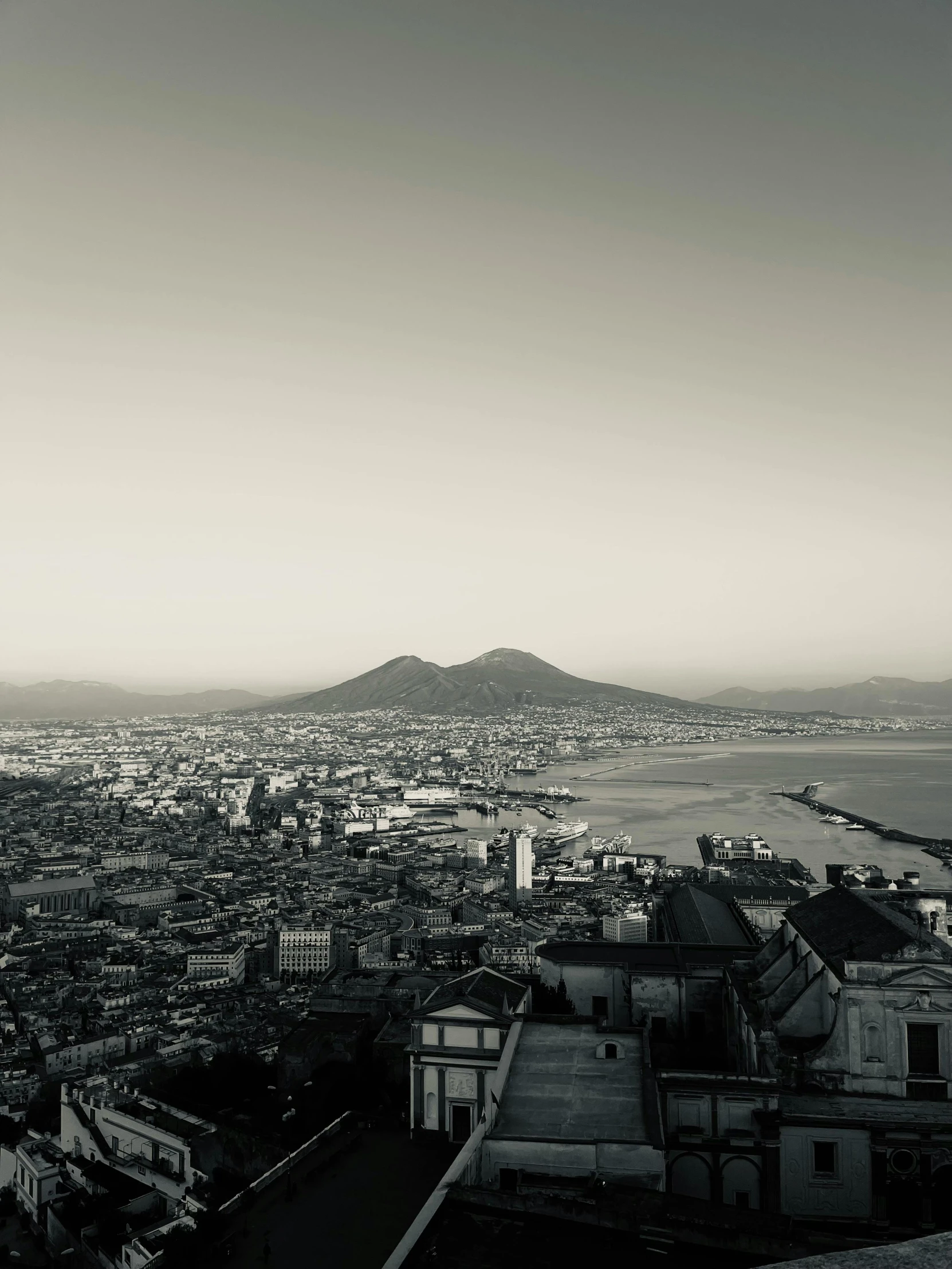 view from an overlook overlooking a city below