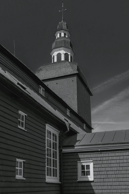 a very old black and white po with a clock