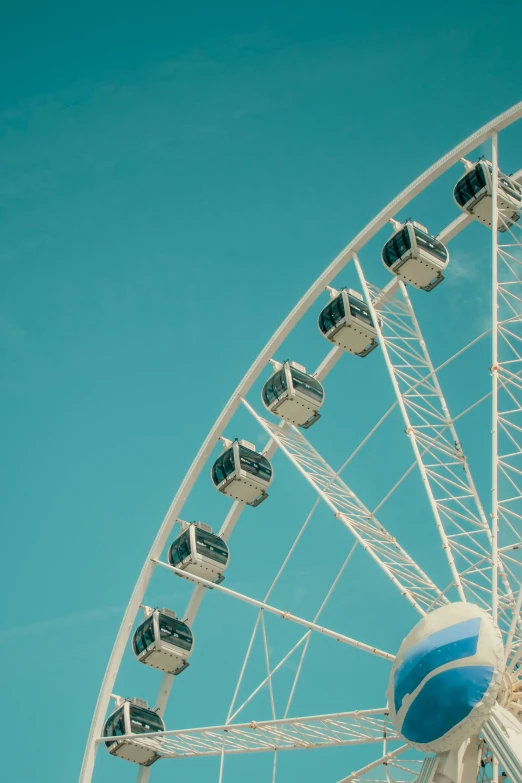 a large ferris wheel on a sunny day