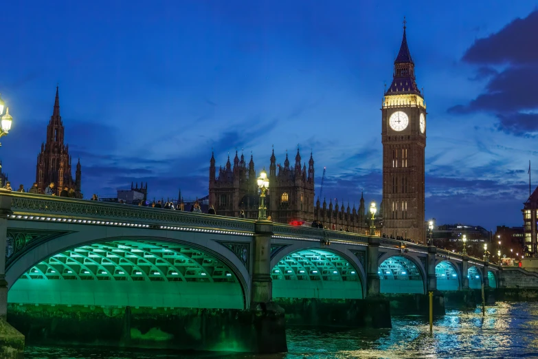 the big ben clock tower towering over the city of london