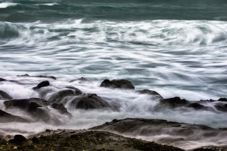 a very large body of water with some small waves