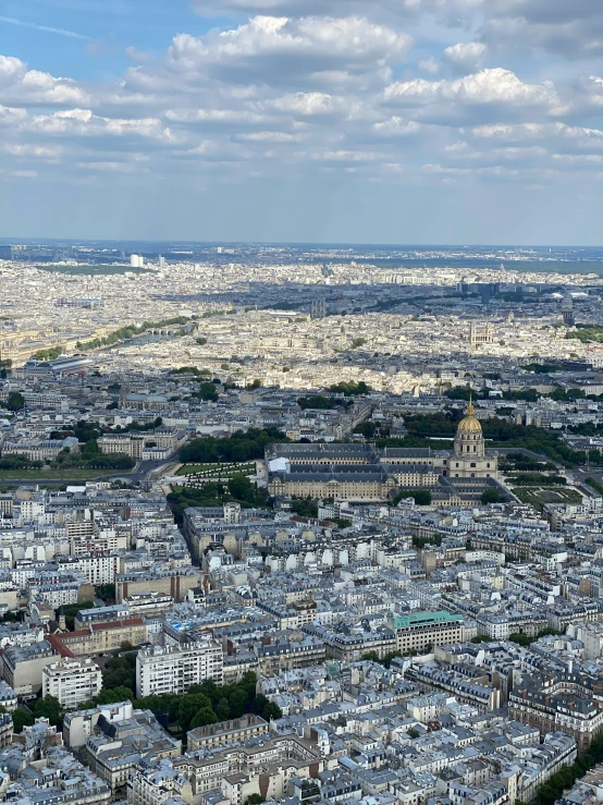 a view of a city is taken from above