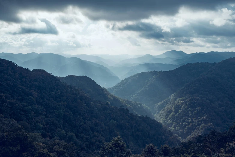 a view of the mountains during the day