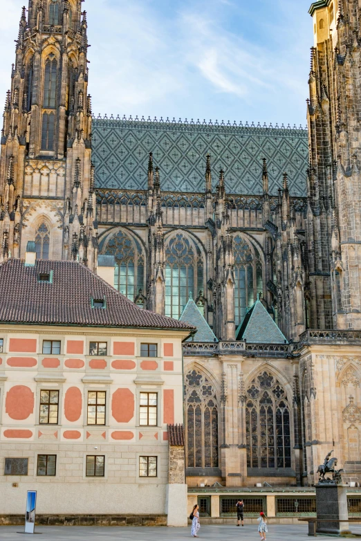 two large cathedrals are built together with two spires