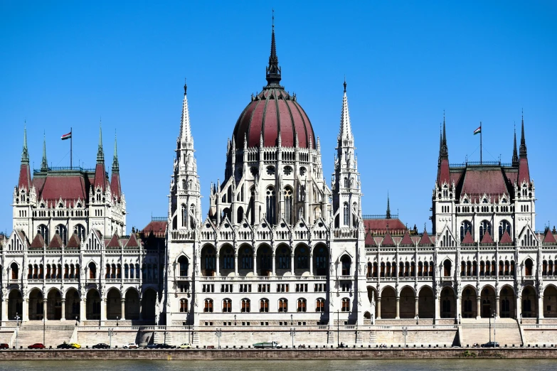 the hungarian parliament is built near the river