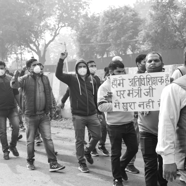 a protest in an indian country in support of the people who have fallen for what seems to be war