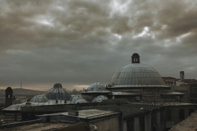 a view of the rooftops of the old city