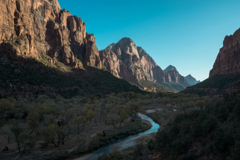 a river and some rocks near one another