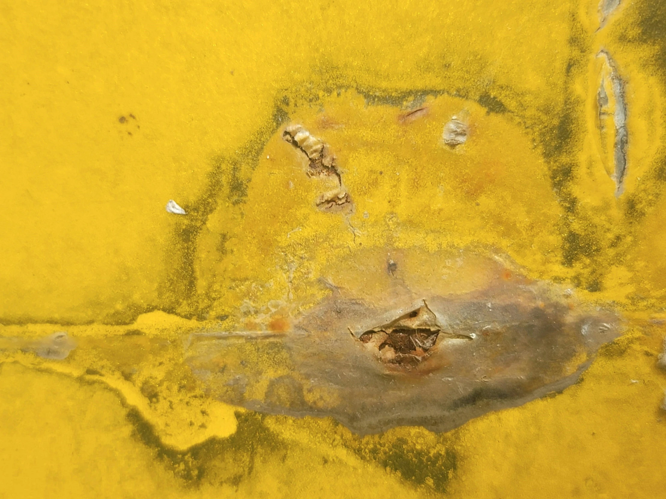 a picture of water and dirt in yellow