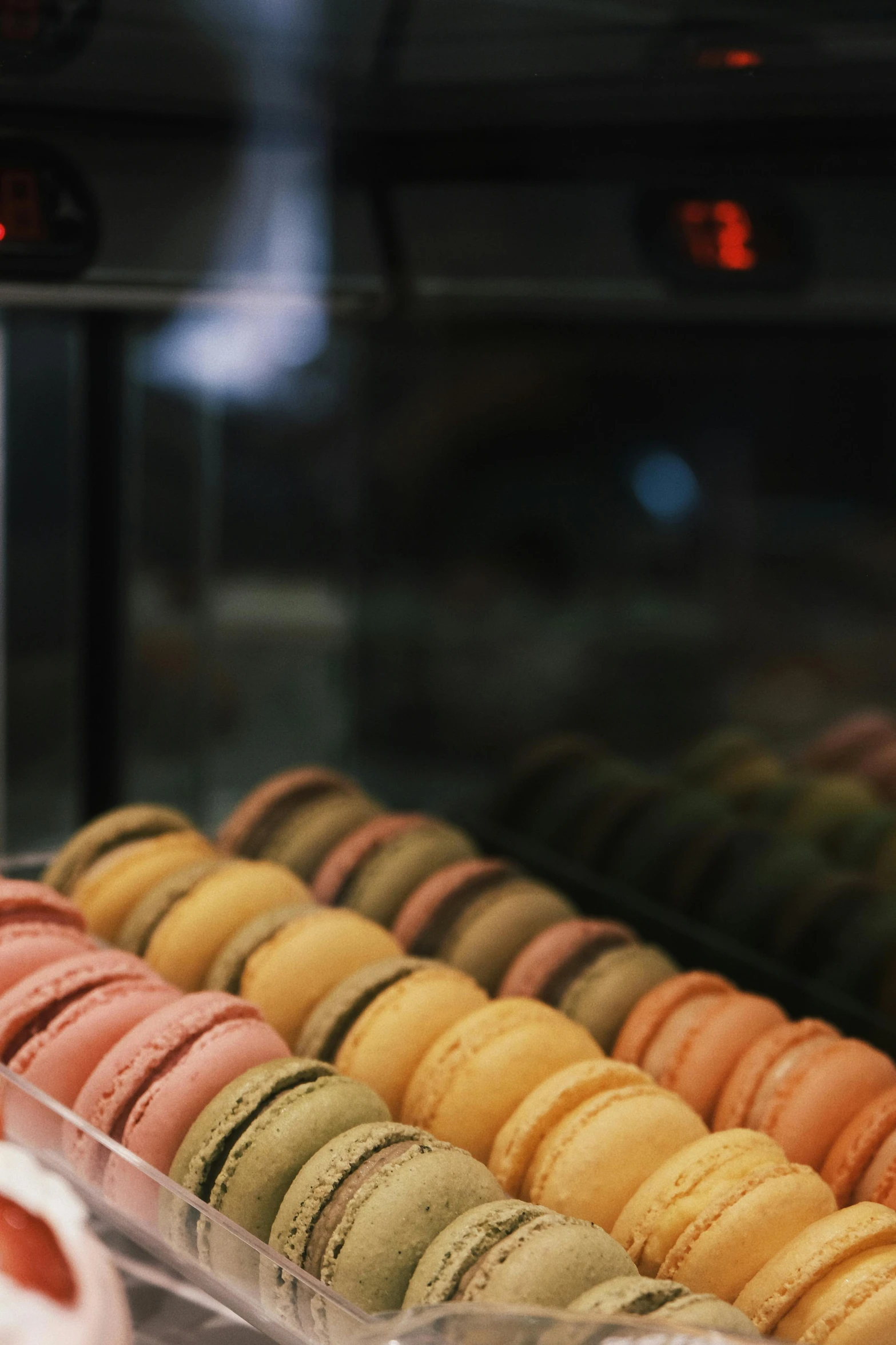 various flavors of cookies are displayed on the trays