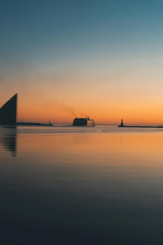 a body of water surrounded by tall buildings