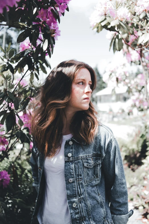 an image of a girl that is standing in the bush