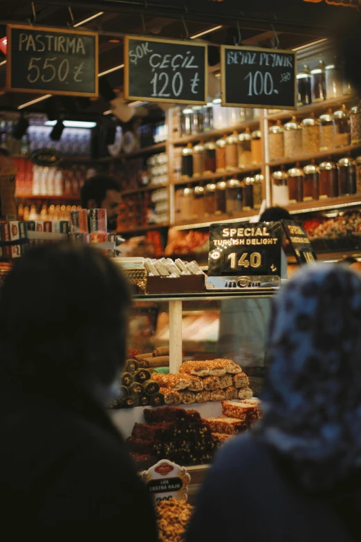 a store has food displayed for sale in the shop