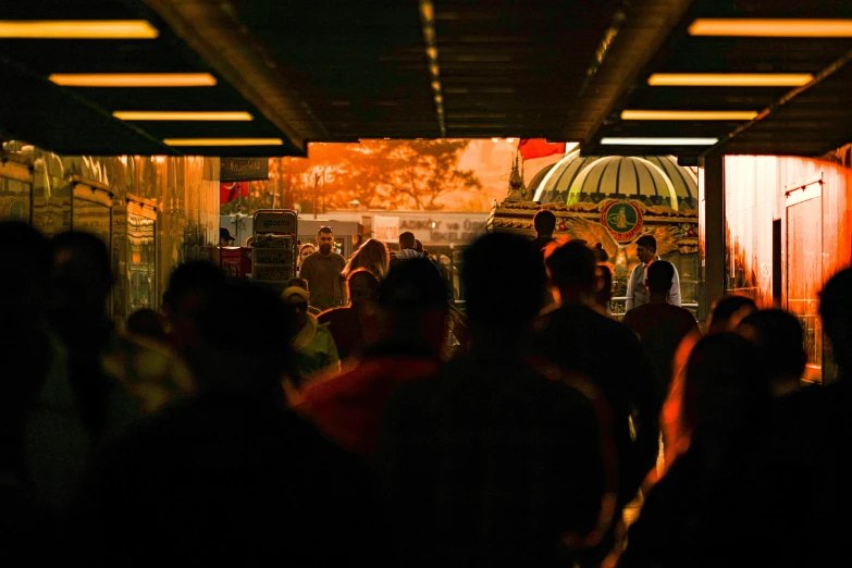 a group of people standing near each other